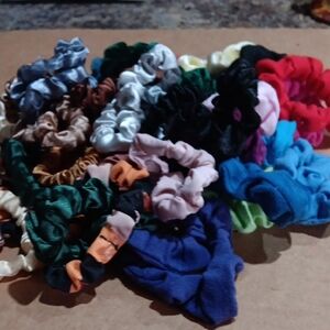 Colorful Hair Scrunchies Set